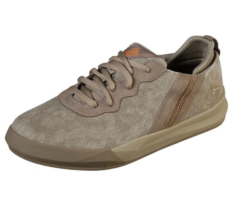 Skechers Herr Khaki Slip On - Relaxed Fit: Norsen - Valo - Sverige (LFXRV-2310)